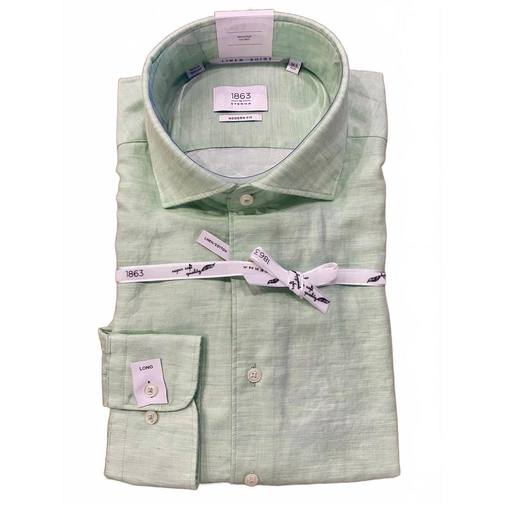 NEW ETERNA men's uni twill shirt in lt green
